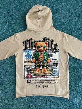 Men’s Graphic Hoodie, Left Point, Size Small, NEW